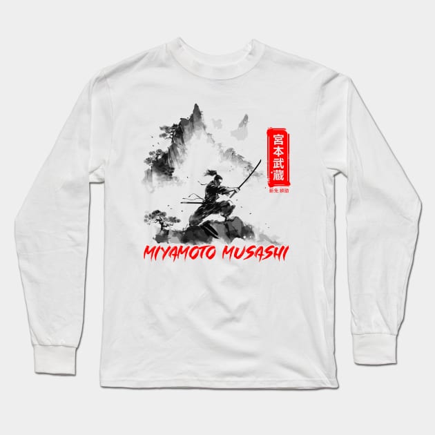 miyamoto musashi Long Sleeve T-Shirt by Meca-artwork